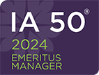 IA 50 2023 Emeritus Manager Badge