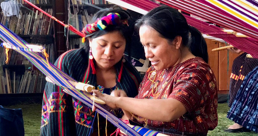 Participants at Weaving Strength and Knowledge exchange program. Guatemala. Photo: Alan Zulch